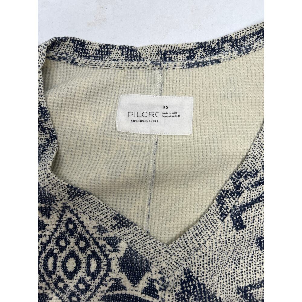 Anthropologie Pilcro Moira Thermal Waffle Knit Top Size XS - Picture 5 of 5